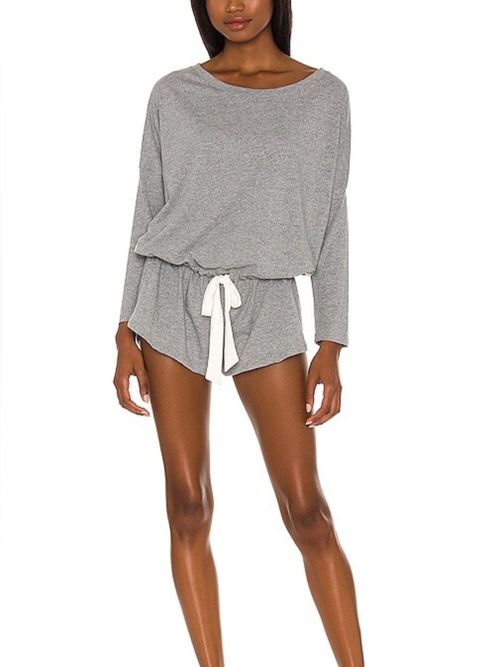 Eberjey Teddy Romper Heather Grey size Medium